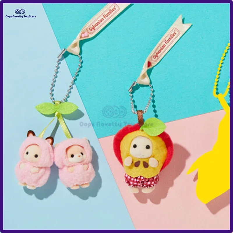 Sylvanian Family Apple Sheep Baby Doll Bag Portachiavi Ciondolo Baby Doll Playing House Toys Giocattoli Da Collezione Compleanno Gi