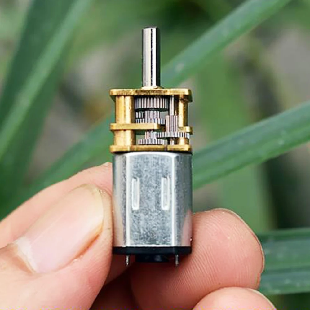 Dc 6V 12V 50Rpm Micro N20 Gearbox Motor Geared Electric Slow Speed Mute Precision All-Steel Gearbox High Torque Smart Car Model