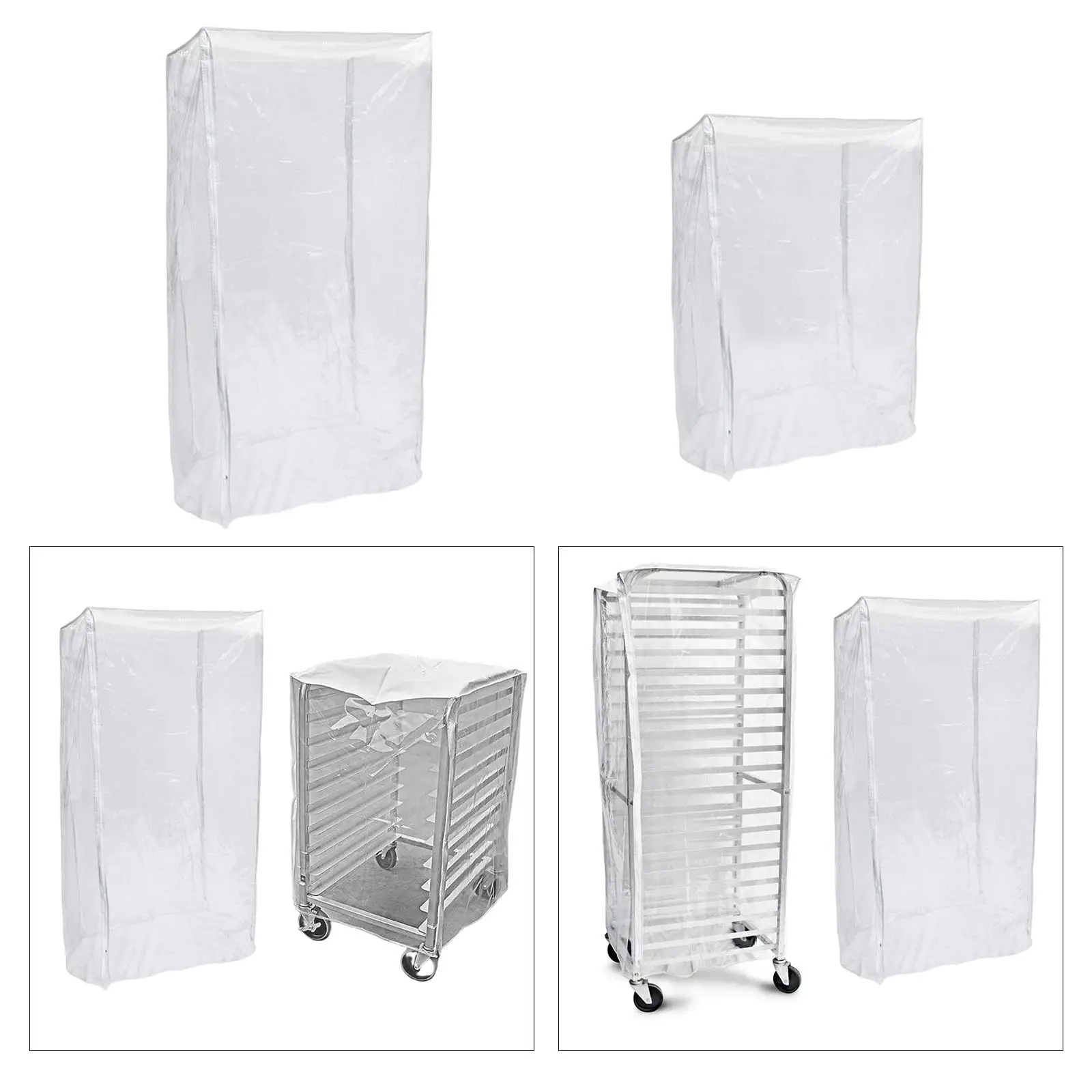 Sheet Pan Rack Cover Clear Bun Pan Rack Cover Waterproof Bread for Bun Home Kitchen Bakery Restaurant