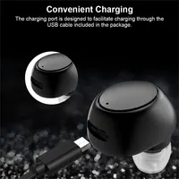 X6 Single-Side Headset Mini Bluetooth Sports Invisible Headset Car Single-Ear In-Ear 5.0 Small Headset - Image 3