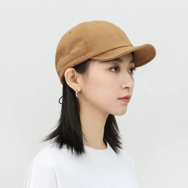Yoga Baseball Hats American Short Brim Baseball Cap Men Women All-Comfortable Skin-Friendly Korean Style Peaked