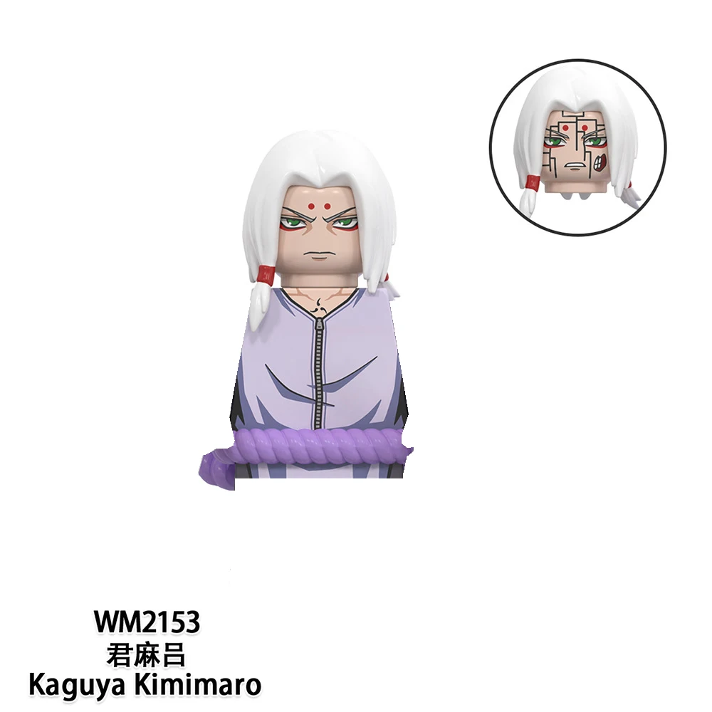 Anime Series Mini Action Figure Doll Naruto Peripherals Uchiha Sasuke Uchiha Itachi Jyuugo Assembling Building Block Dolls Gift
