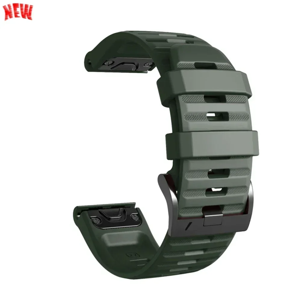 Durable Silicone QuickFit Bracelet - 22mm/26mm Adjustable Band