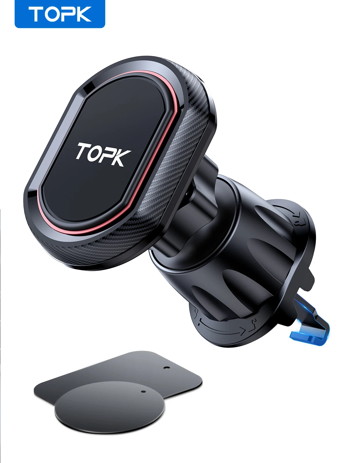 TOPK Car Phone Holder 360 Rotation Air Vent Car Phone Mount