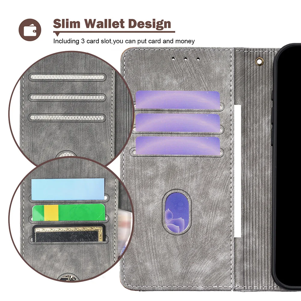 Luxury Leather Flip Cover Business Phone Case