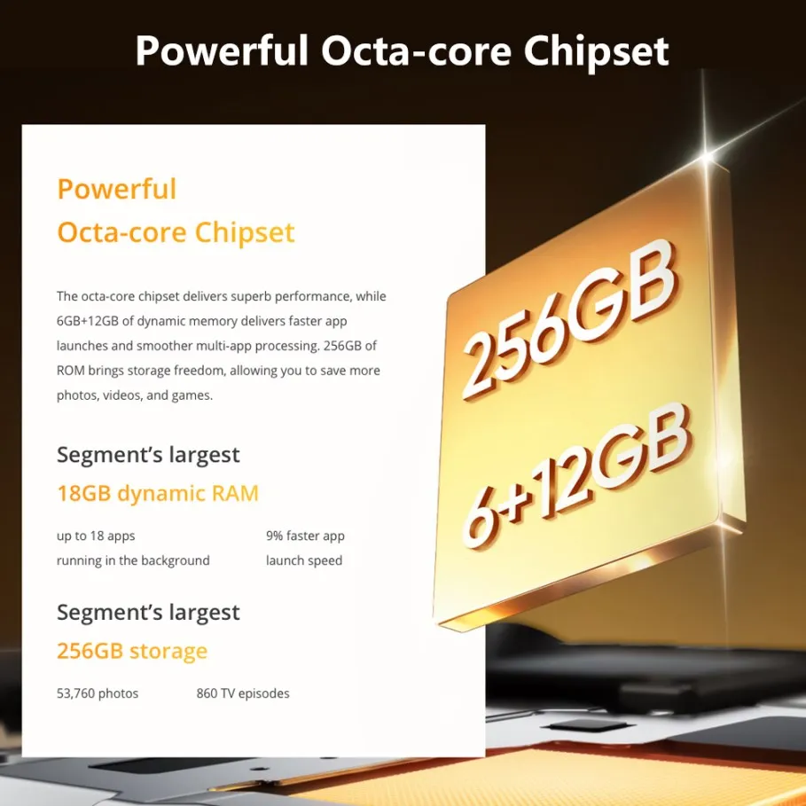 realme C61 Smartphone 5000mAh Battery 15W SUPERVOOC Charge 50MP AI Camera 90Hz Display IP54 AI Engine 256GB NFC Russian Version 3