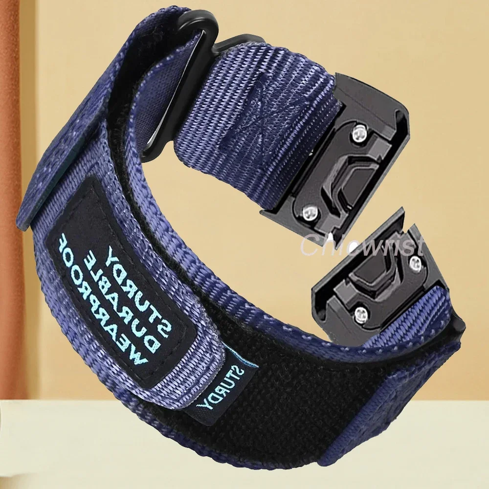 Versatile Nylon Sport Strap with Quick Release - Woven Replacement Loop Band (22mm, 26mm)