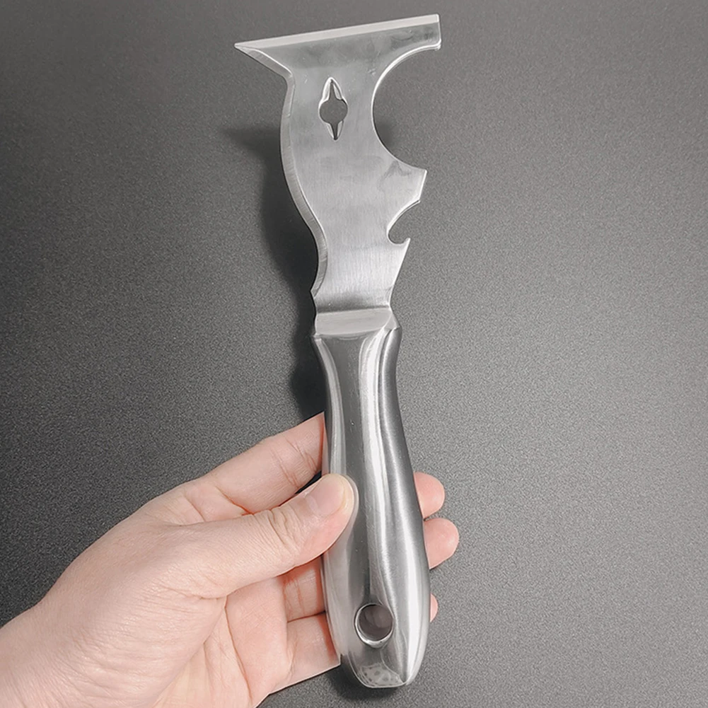 10 in 1 Putty Knife Spackle Tool Stainless Steel Putty Scraper Multifunction Metal Scraper Taping Knife Multi Use Painters Tool putty knife scraper drywall spatula wall scraper paint scraper