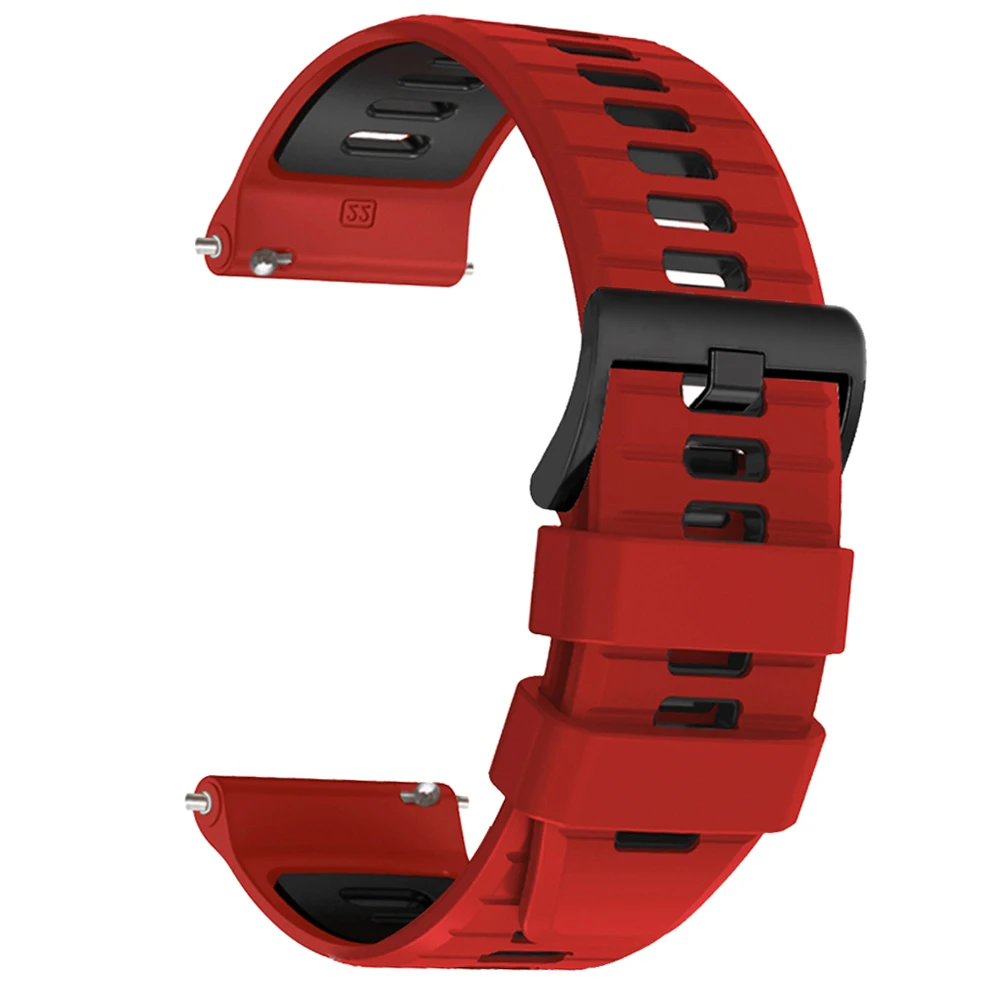 Silicone 22mm Sports Watch Strap - Premium Wristband Replacement