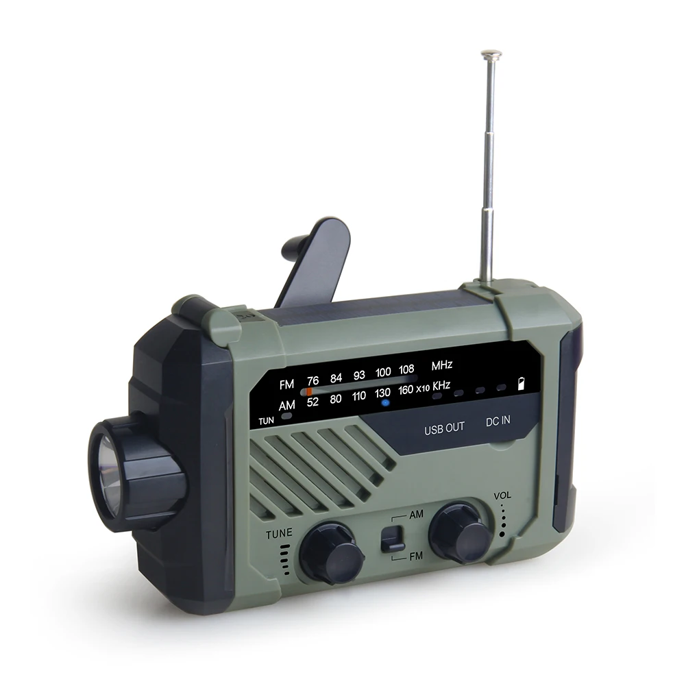 Emergency Hand Crank Radio With LED Flashlight For Emergency AM/FM - View #11