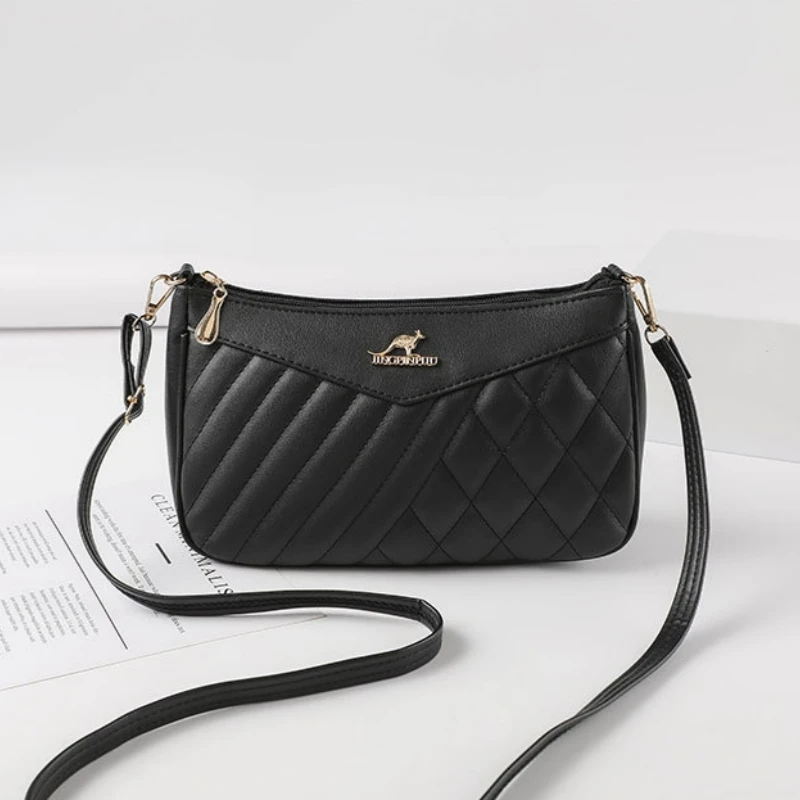 

Небольшая Асимметричная дамская сумка через плечо, модная нежная вместительная сумочка, трендовая мягкая кожаная сумка на плечо