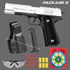 New.All Black M1911 Colt Toy Gunman Gun, Soft Bullet Shell, Catapult Blaster, Manual Air Gun Launcher, Boys Shooting Game 14+y 1