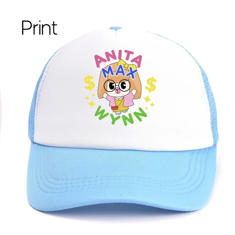 ANITA MAX WYNN Baseball Cap for Men Women Hip Hop Cartoon Print Mesh Hat Cute Trucker  Hat Casquette Gorras Bone 6