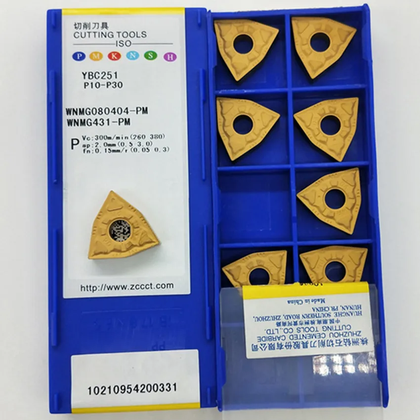 

ZCC.CT WNMG080404-PM YBC251/WNMG080408-PM YBC251/WNMG080412-PM YBC251 WNMG431 WNMG432 WNMG433 CNC carbide inserts 10PCS/BOX