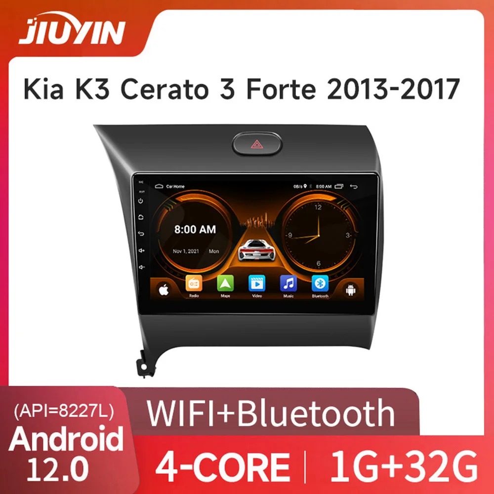 

JIUYIN 9" 4G Carplay 2din Android 12 Car Radio Multimedia Video Player Navigation GPS For Kia K3 Cerato Forte 2013-2017 3 YD