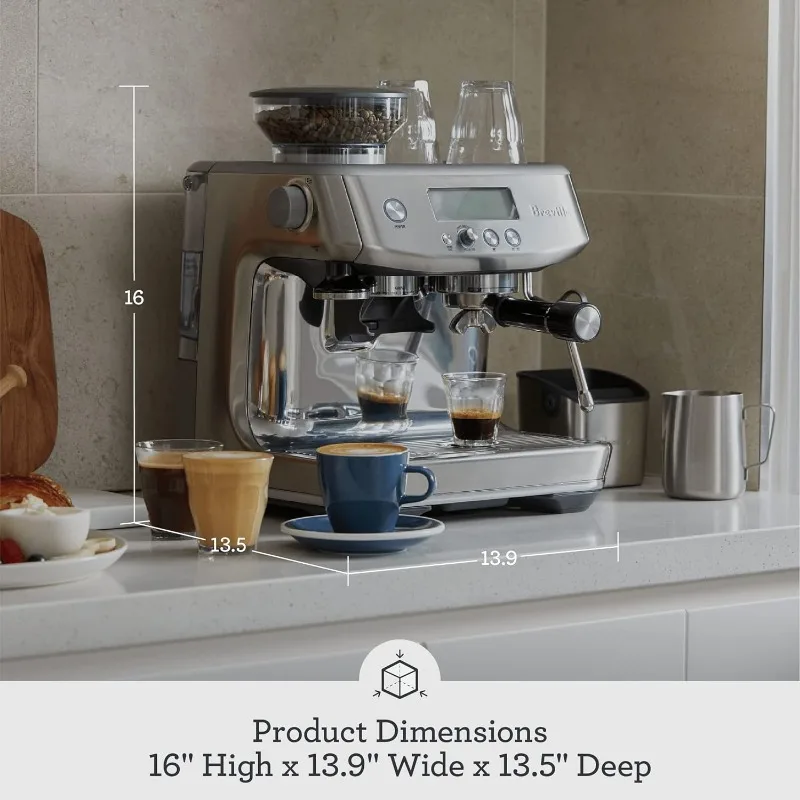 Barista Pro Espresso Machine BES878BTR, Black Truffle 6