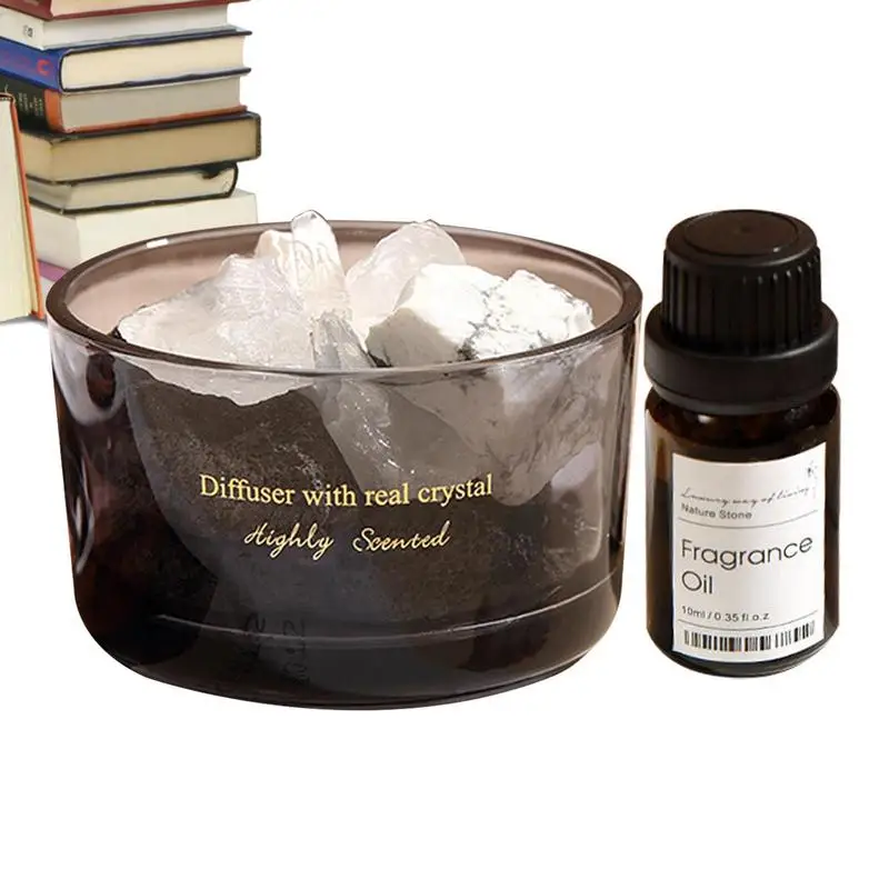 

Crystal Diffuser Long Lasting Crystal Salt Aromatherapy Diffuser Fireless Essential Oils Fragrance Crystal Aromatherapy For Car