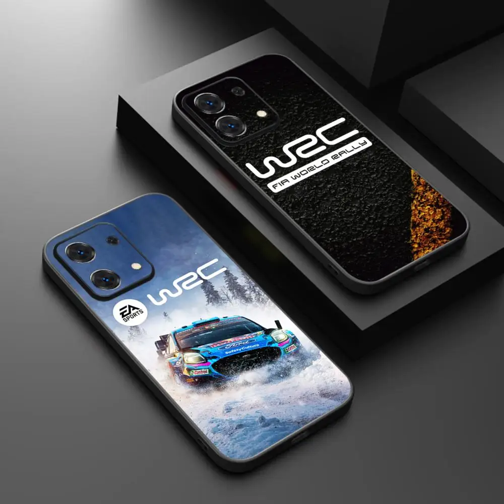 WRC Rally Racing Cool Pattern Design Soft Black Phone Case
