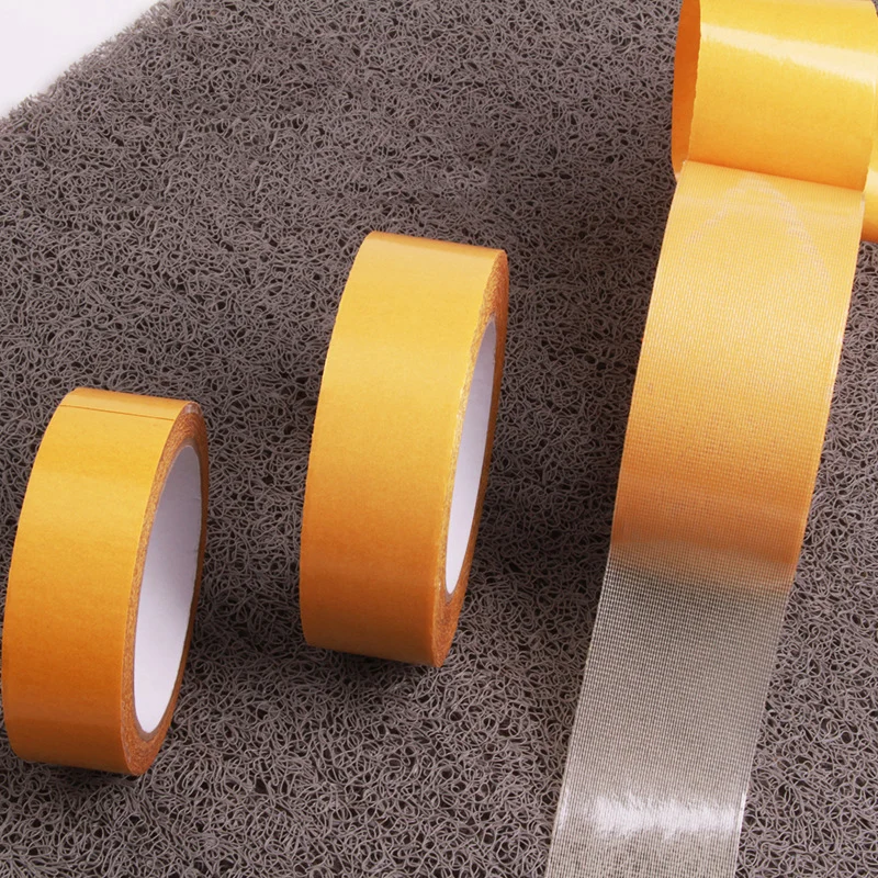 Strong Fixation Of Double Sided Cloth Base Tape Translucent Mesh Waterproof Super Traceless High Viscosity Carpet Adhesive 2