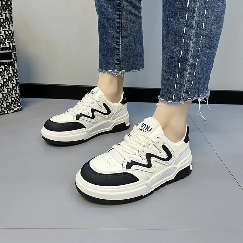 

Осень 2023, модная женская повседневная обувь, женская современная спортивная Уличная обувь на шнуровке