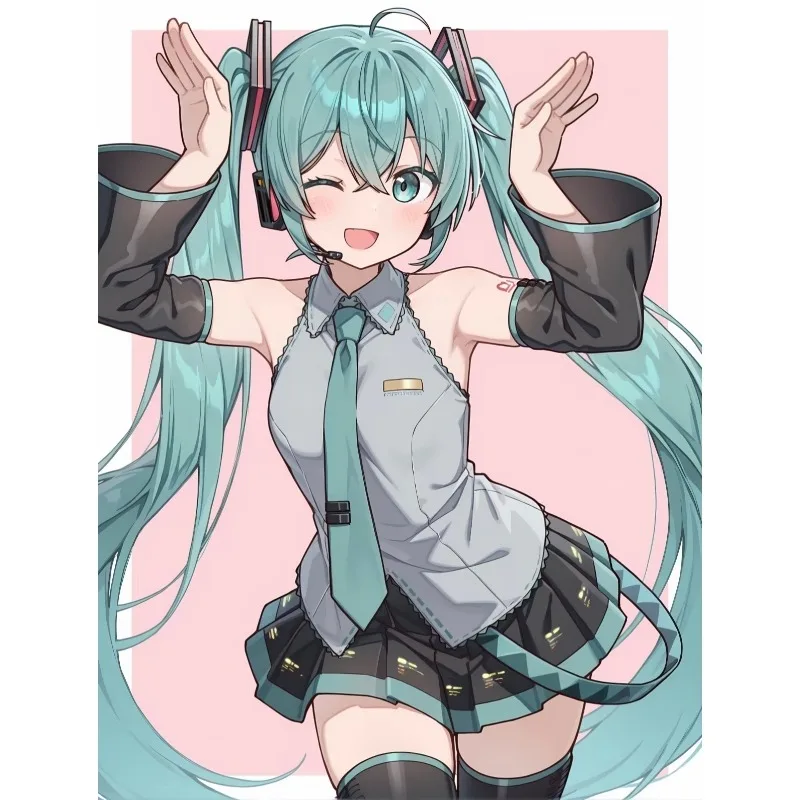Hatsune Miku HD Art Poster - Vibrant Wall Mural Decor for Bedroom & Living Room, Perfect Gift for Vocaloid Fans
