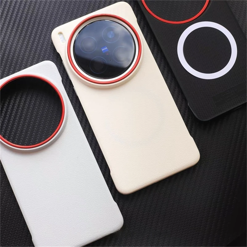 MagSafe-Compatible Luxury PU Leather Slim Phone Back Cover
