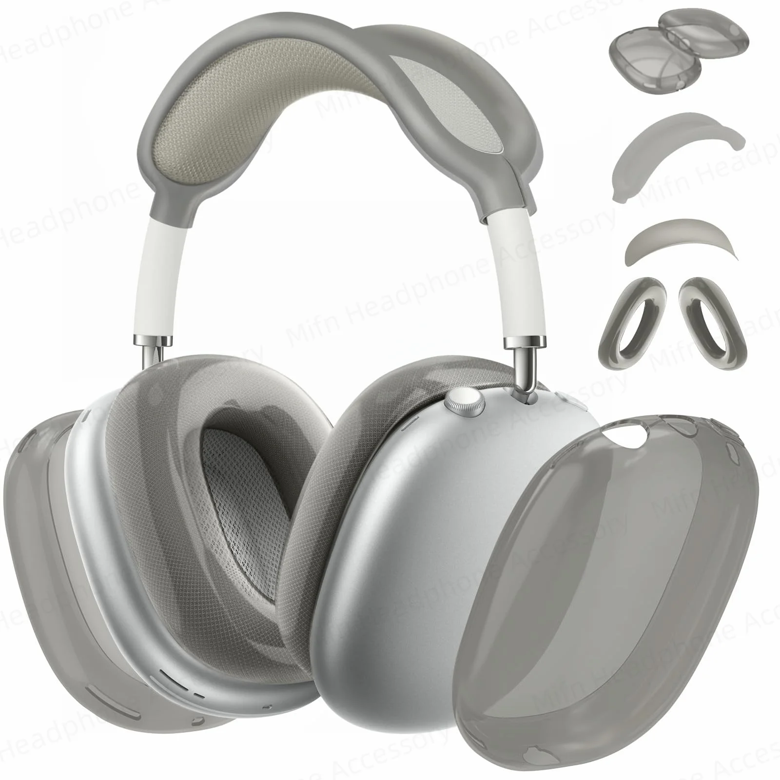 Custodia Protettiva Per Cuffie 4 In 1 Per Airpods Max Custodia Morbida In Silicone Delicata Sulla Pelle Custodia Morbida Trasparente Per Apple Air Pod