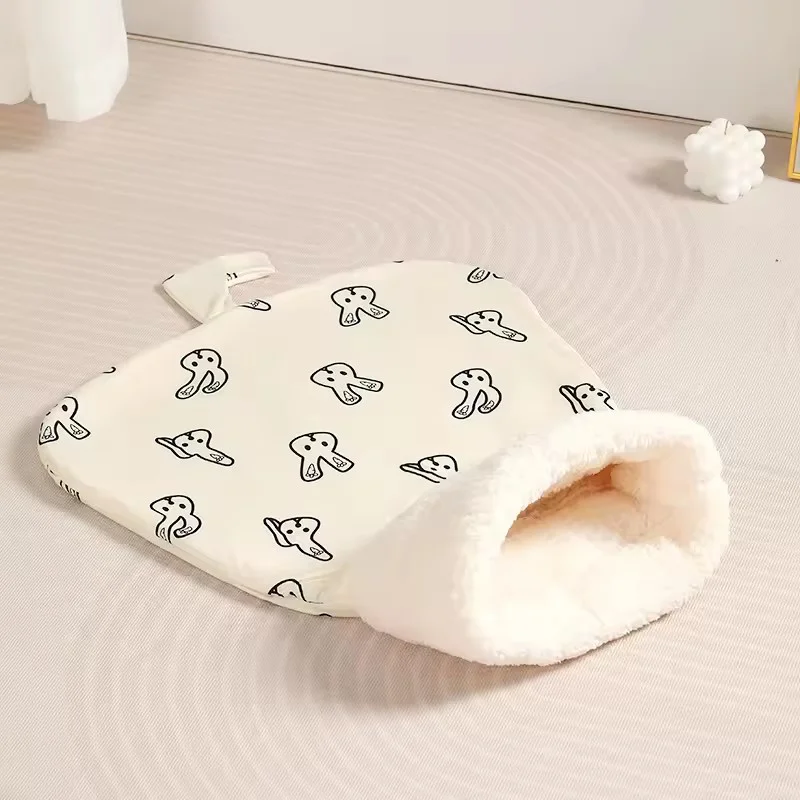 Cozy Cat Bed Winter Warm Sleeping Bag Semi Enclosed Pet Nest For Cats Four Seasons Universal Soft Plush Pet Bed Pad Scf5A5B9Fe3C24A8Bb46F32A7023C6E6Er