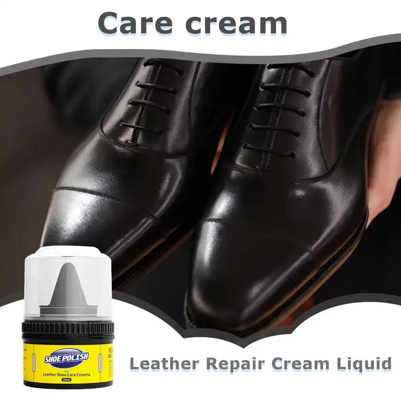 Leather cream leather care agent 50ml leather shoe care cream colorless shoe wax car and interior cleaner