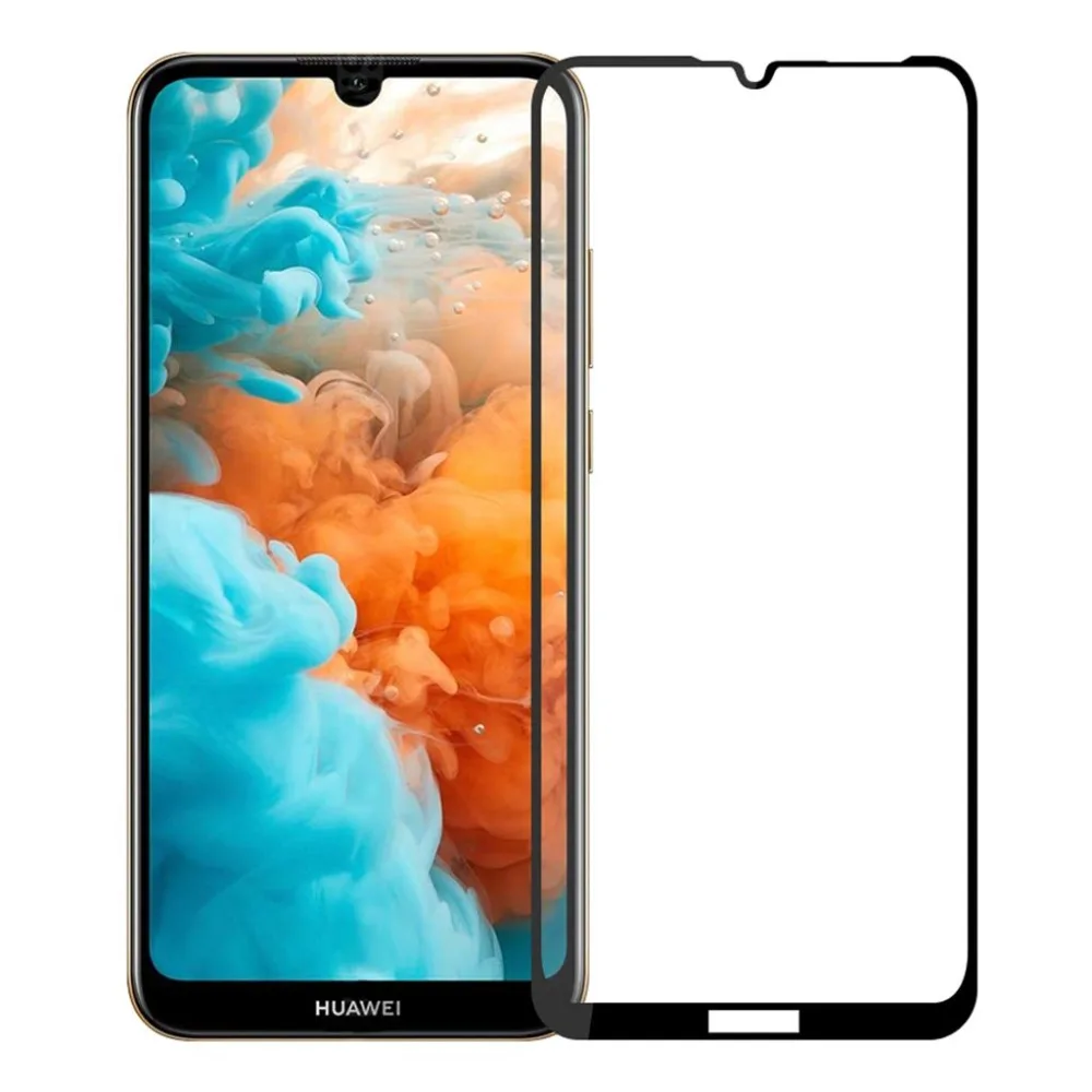 

3D 9H Защитная пленка для экрана для полного клея закаленное стекло для HuaWei Y6 Pro 2019 Защитная пленка для дисплея