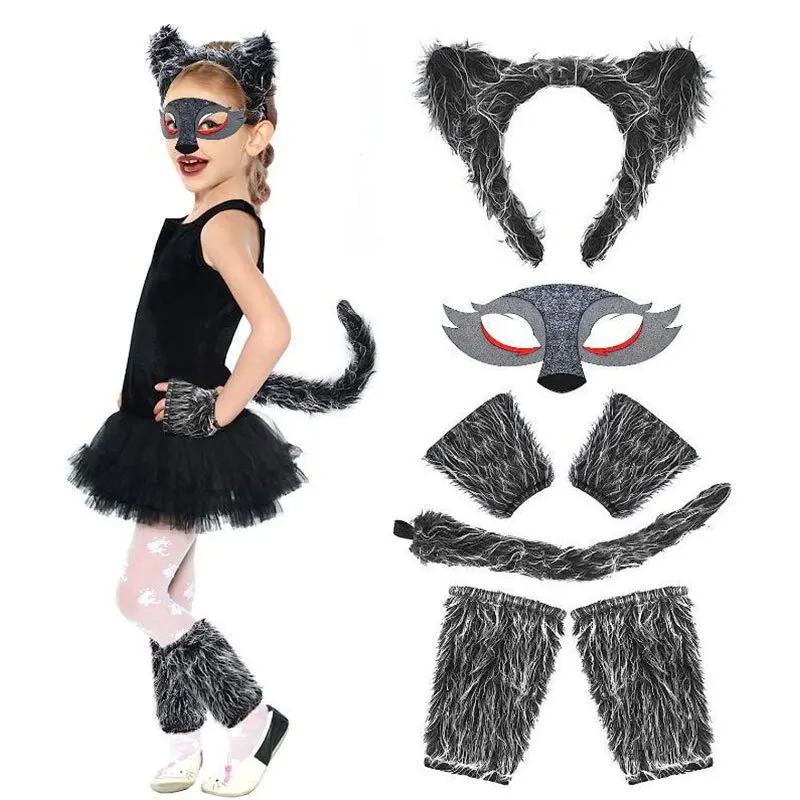 

Повязка для волос с маленькими леопардовыми ушками, 2024