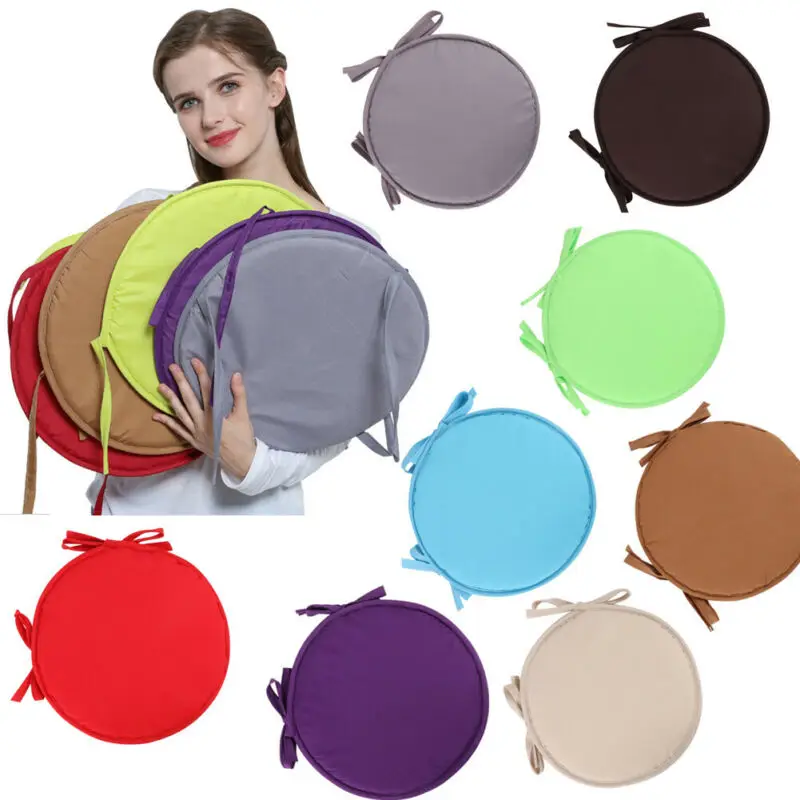 

30X30 Cm Solid Color Round Seat Cushion Chair Cushion Non-Slip Sofa Home Decorative Soft Padchair Chairs Cushion Seat Cushion