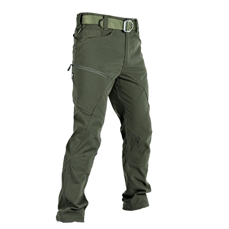 2023 Men's Military Tactical Pants Casual Man Cargo Pants Multi-Pocket Wear Resistance Male Trousers Outdoor Hiking Joggers