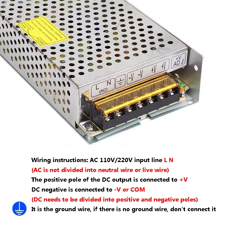 LED 전원 공급 장치 AC85-265V 조명 변압기, LED 드라이버, 5V, 12V, 24V, 36V, 48V, 1A, 2A, 5A, 10A, 20A, 30A, 60A