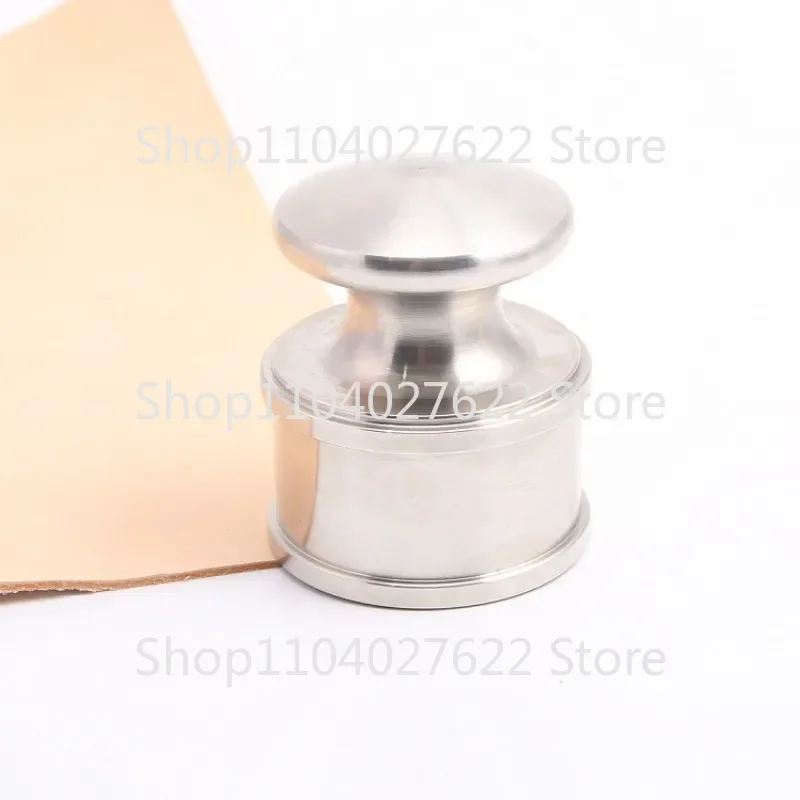 1pc Leather Hand Pressed Town Pure Copper Stainless Steel Solid Brass 1kg Heavy Duty Craft Skinned Carving Tool Pressing DIY