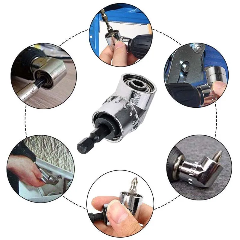 ZJCOSTOL Hex Bit 105 Degree Angle Screwdriver Socket Holder Adapter Adjustable Bits Drill Angle Screwdriver Batch Head No a Set drill bits adapter