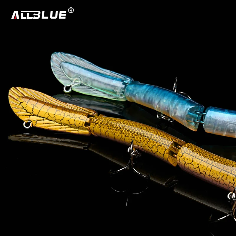 ALLBLUE Jointed Eel Swimbait 26g 235mm Slow Floating Minnow Fishing Lure Wobbler Jerkbait Artificial Hard Bait Pike Bass Perch 5