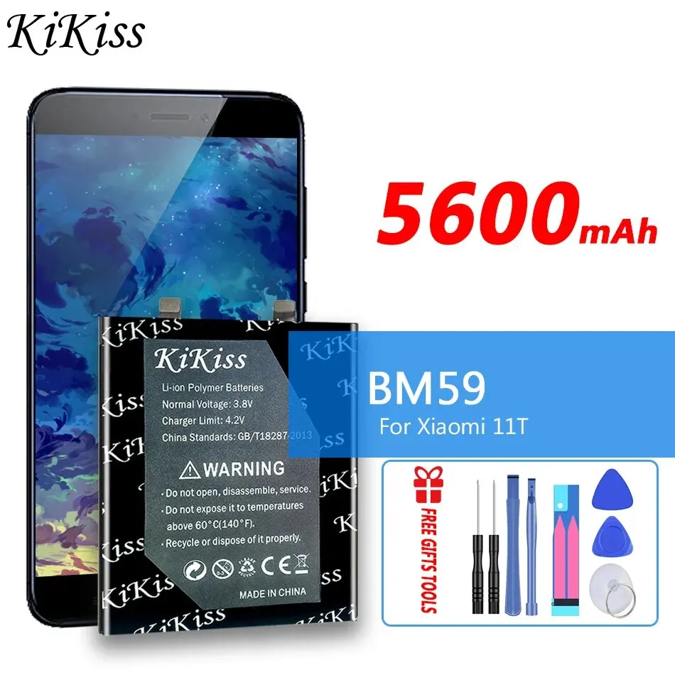 

Оригинальный аккумулятор KiKiss BM59 5600 мАч для Xiaomi 11T Bateria