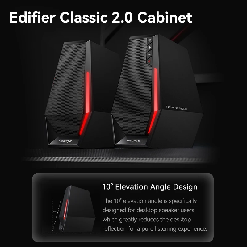Edifier G1500 SE Computer Speakers 2.0 Desktop USB 3.5mm AUX Input Wired Speakers for PC Laptop Macbook HUAWEI XIAOMI computer speaker desktop speakers