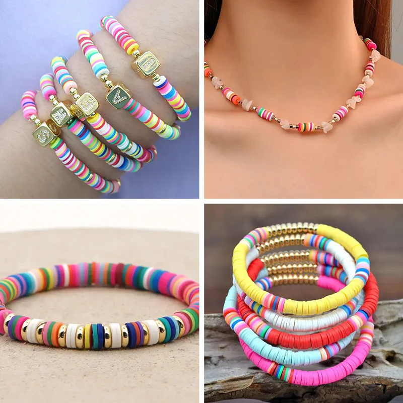 wholesale 10 grids clay beads bracelet