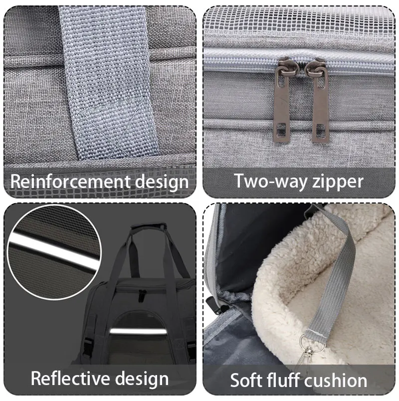 Description Picture 6 of itemPortable Dog Cat Carrier Bag Pet Travel Bags Breathable Mesh Small Dog Cat Dogs Outdoor Tent Carrier Outgoing Pets Handbag