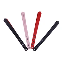 1PC PU Leather Paddle Slapper Whip For Horse Training Enhance Pain Equestrian Training Horse Whip Equestrian Riding Crops 2