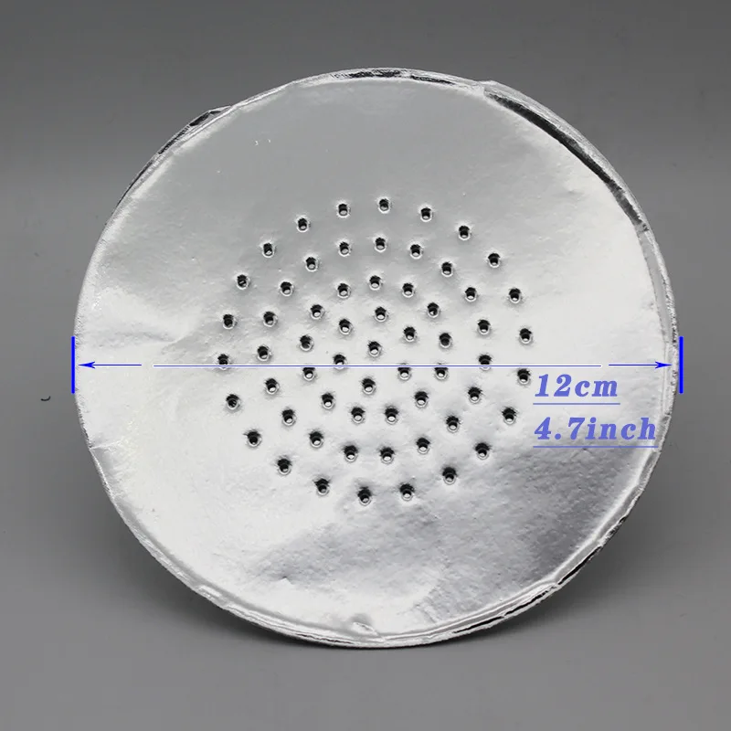 Hookah Accessories 50/100pcs Hookah Tinfoil 12cm Circular Perforated Tin Foil Arab Hookah Bowls