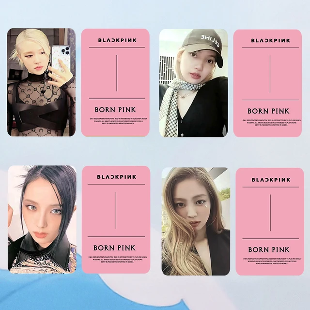 Fashion Kpop Black and Pink Album Photocards JISOO JENNIE LISA ROSE Lomo  Card New Album Photocard Self Made Collection Postcard - AliExpress