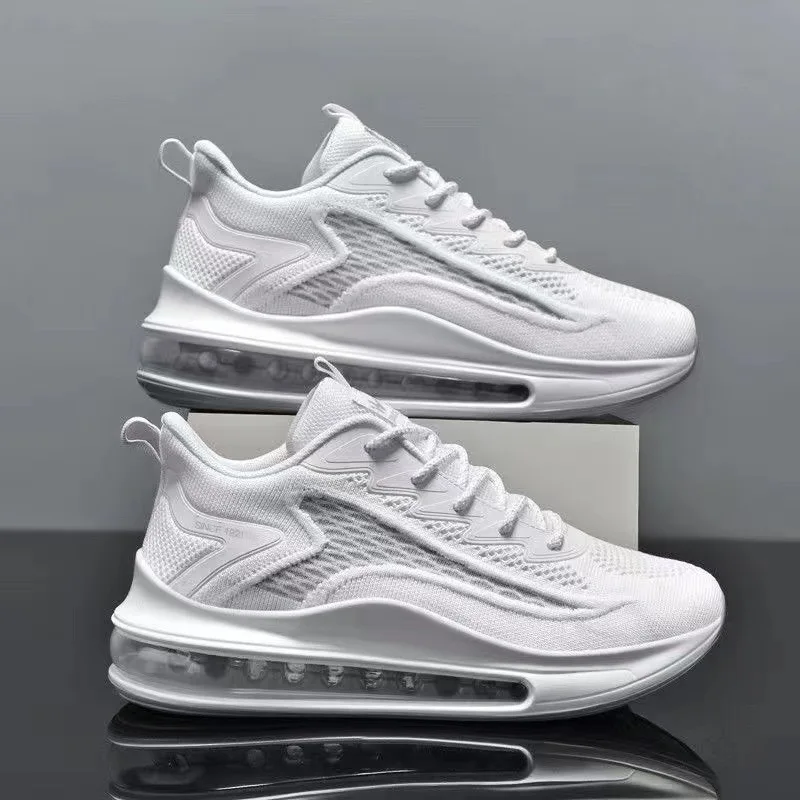 Flyweave Running Shoes New Shock-absorbing Air Cushion Sports Shoes Korean Style Height-increasing Fashionable Casual Shoes 3