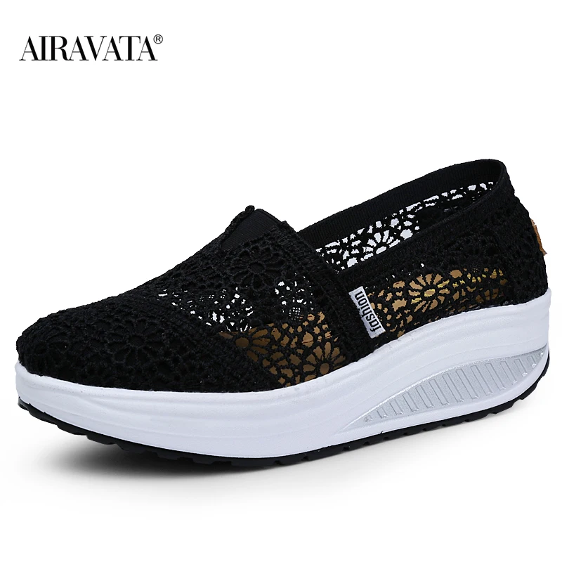 

Women's Platform Sneakers Shake Shoes Fashion Thick-soled Breathable Mesh Non-slip Sports Shoes Walking Shoes