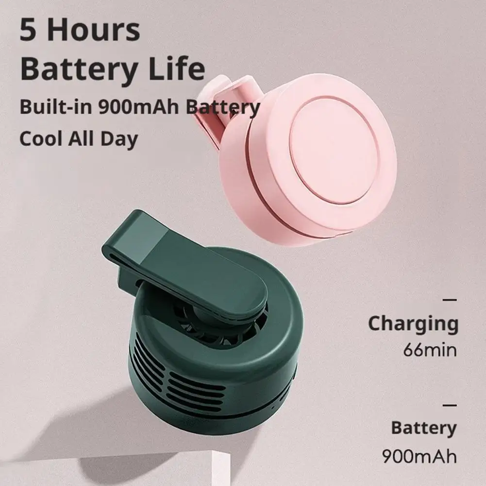 Rechargeable Mini Waist Fan | Portable Bladeless Handheld Desktop Fan with Waist Clip for Outdoor Use 6