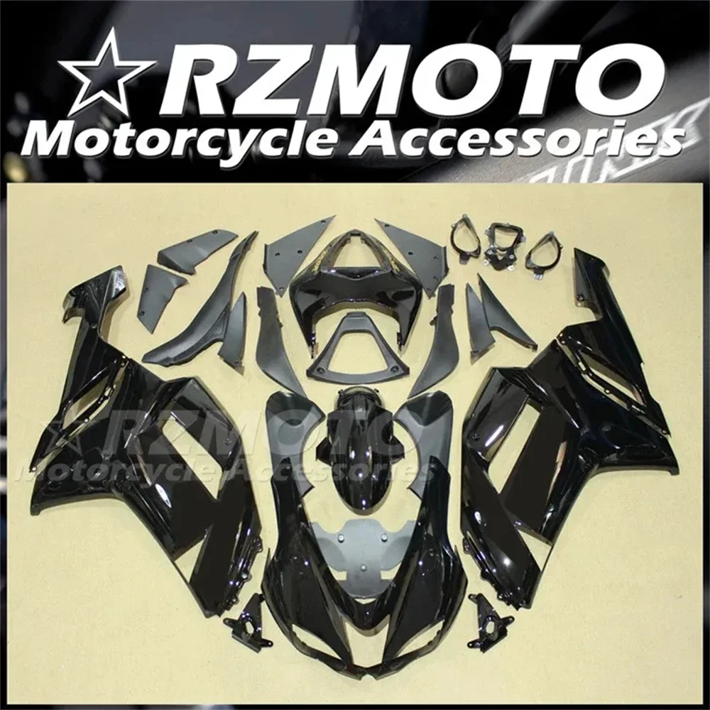 

4 подарка, новинка, полный комплект обтекателей из АБС-пластика, подходит для KAWASAKI ZX-6R ZX6R 636 2007 2008 07 08, кузов под заказ, глянцевый, черный