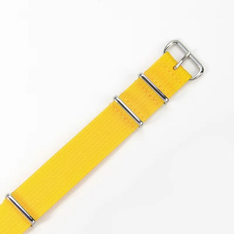 Nylon Watch Strap with Lockstitch Border, 20mm/22mm, NATO Style Bracelet