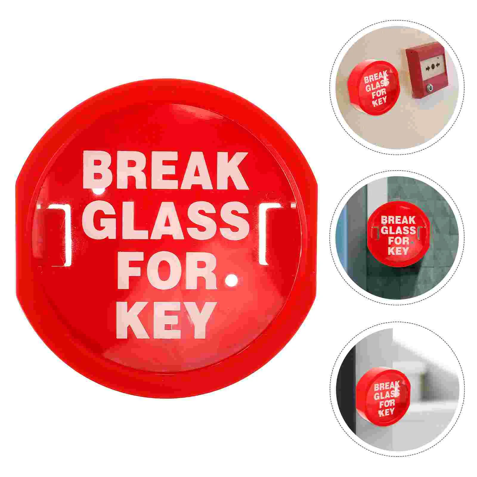Fire Key Box Emergency Door Lock Boxes Locker Wall Hanging for Keys Plastic Holder Glass Break Baby